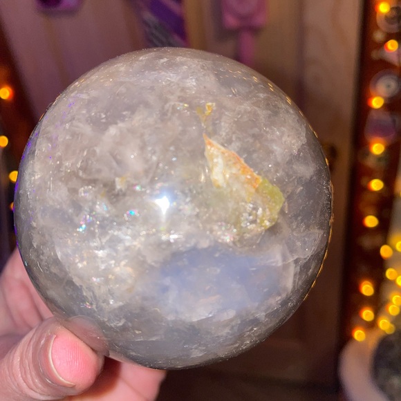 Blue rose quartz sphere - Picture 3 of 15